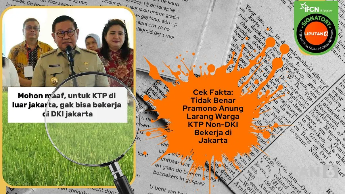 Fakta Pernyataan Pramono Anung soal KTP Non-DKI dan Lowongan Padat Karya di Jakarta