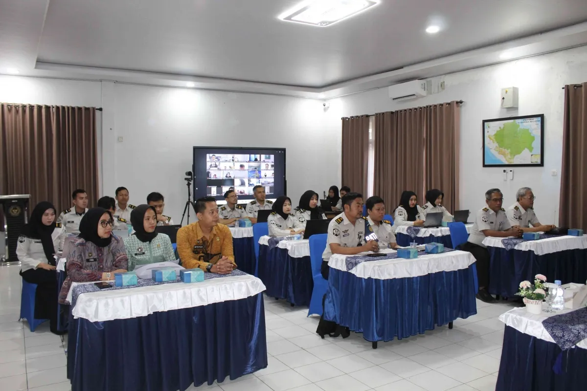 Lapas Kelas IIA Banyuasin Ikuti Monev LHKAN dan Aplikasi CARAKA untuk Penguatan Tata Kelola Kepegawaian