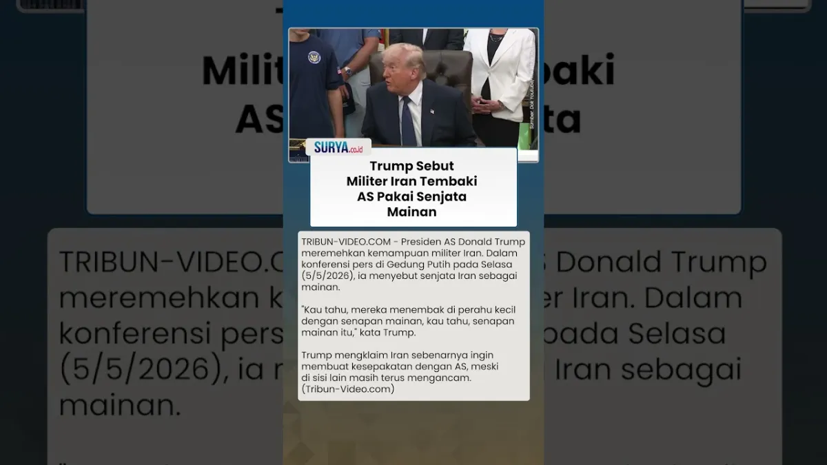 Trump Remehkan Militer Iran dan Sebut Senjatanya “Mainan” dalam Konferensi Pers di Gedung Putih
