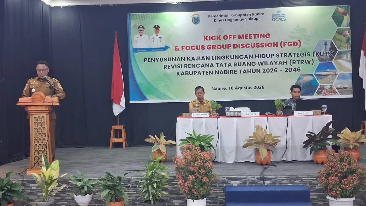 Pemkab Nabire Mulai KLHS untuk Revisi RTRW 2026–2046, Tekankan Perlindungan Lingkungan dan Hak Generasi Mendatang