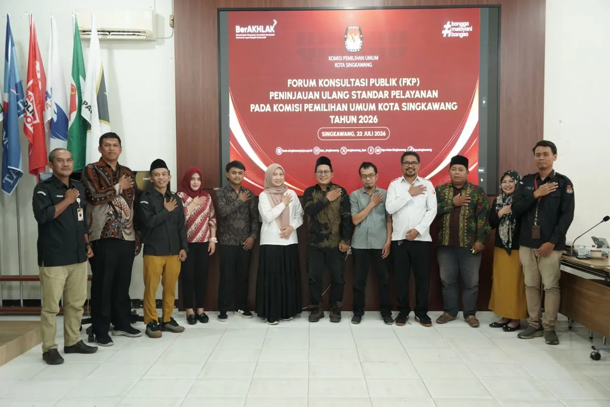 KPU Singkawang Libatkan Pemangku Kepentingan Evaluasi Tujuh Standar Layanan Publik