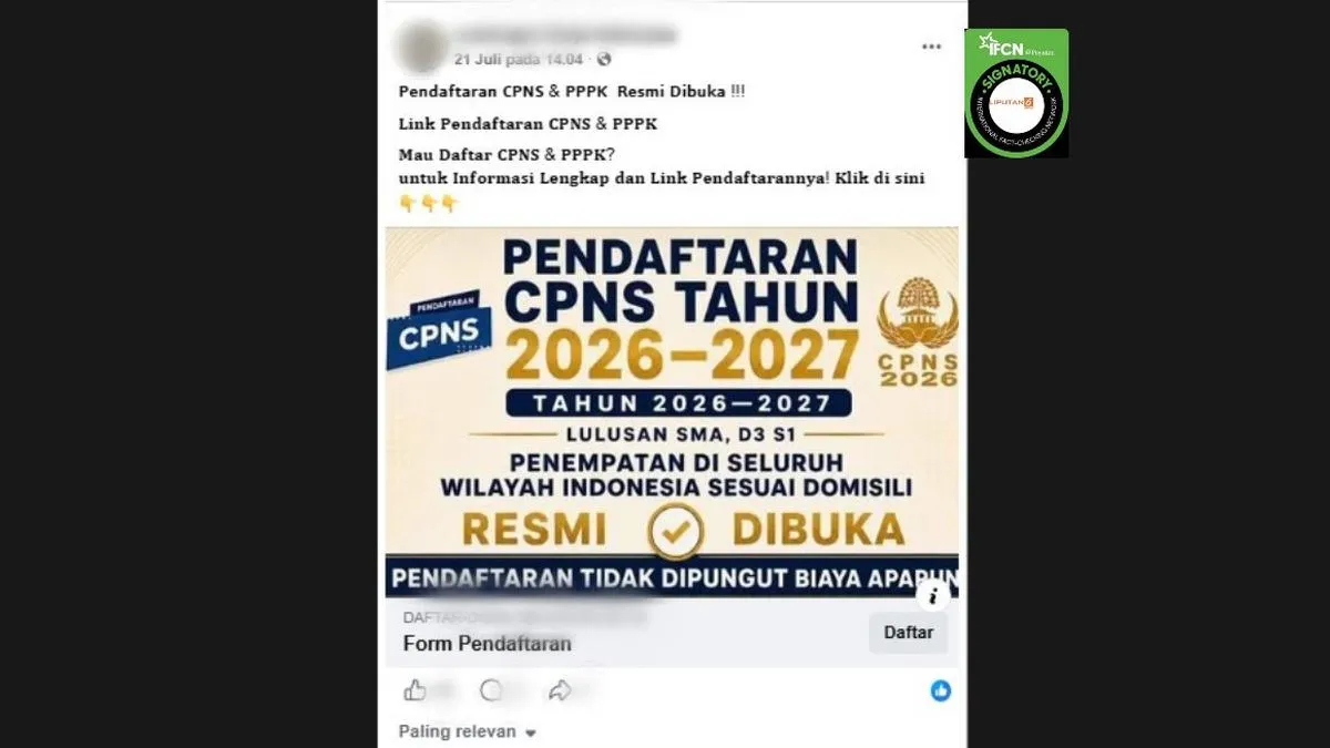 BKN Tegaskan Tautan Pendaftaran CPNS dan PPPK 2026 yang Beredar adalah Hoaks