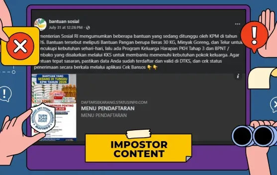 Tautan Pendaftaran Bantuan Pangan 2026 di Facebook Terindikasi Hoaks, Ini Temuan Pemeriksa Fakta