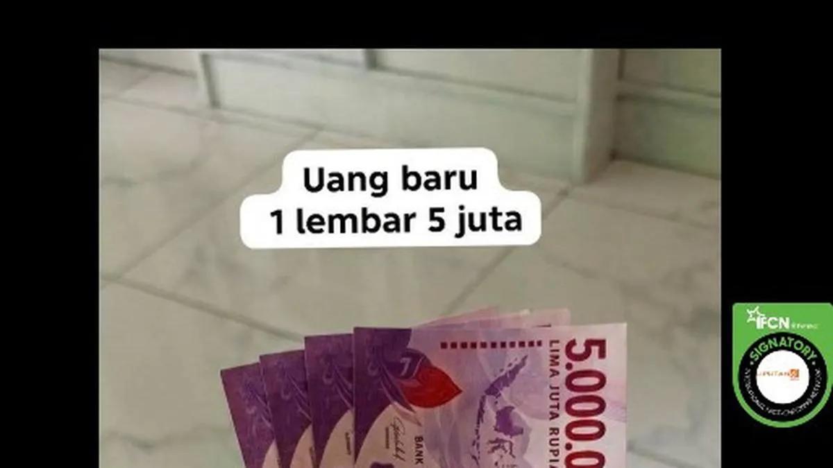 Cek Fakta: Klaim BI Terbitkan Uang Baru Rp5 Juta Bergambar Soekarno Disebut Hoaks
