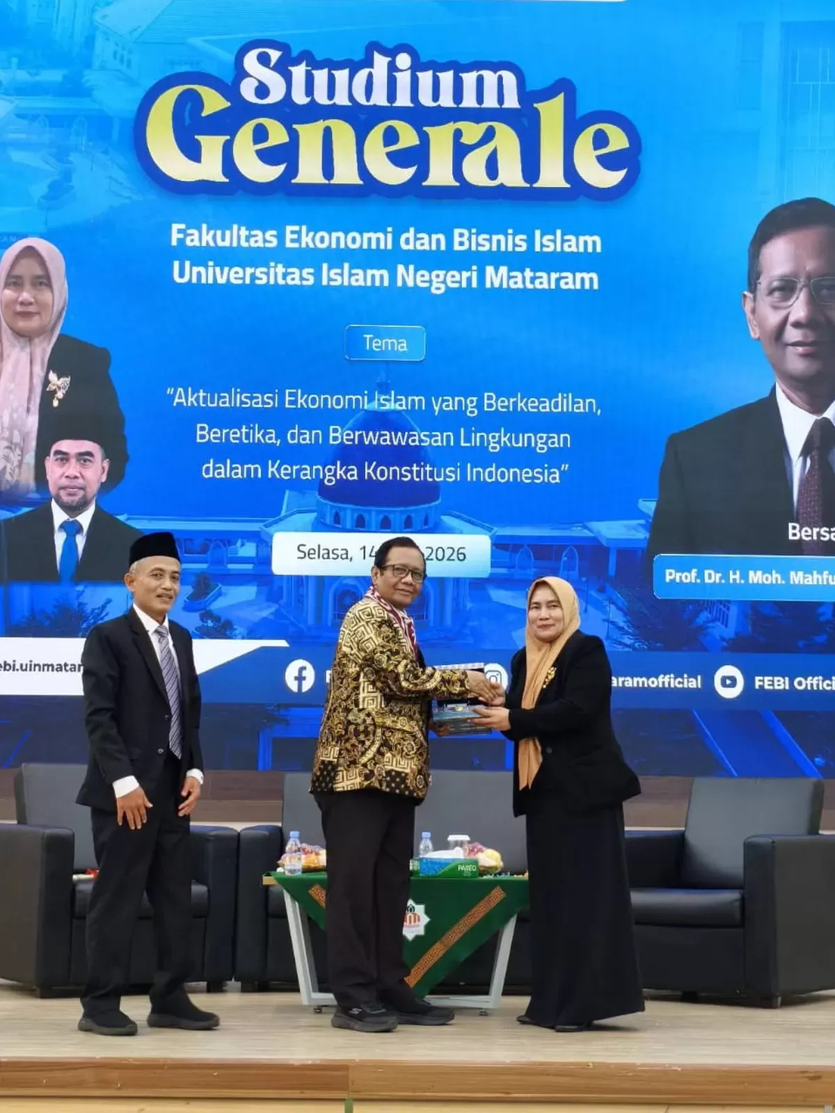 Studium Generale FEBI UIN Mataram Soroti Ekonomi Islam sebagai Fondasi Moral dalam Kerangka Konstitusi