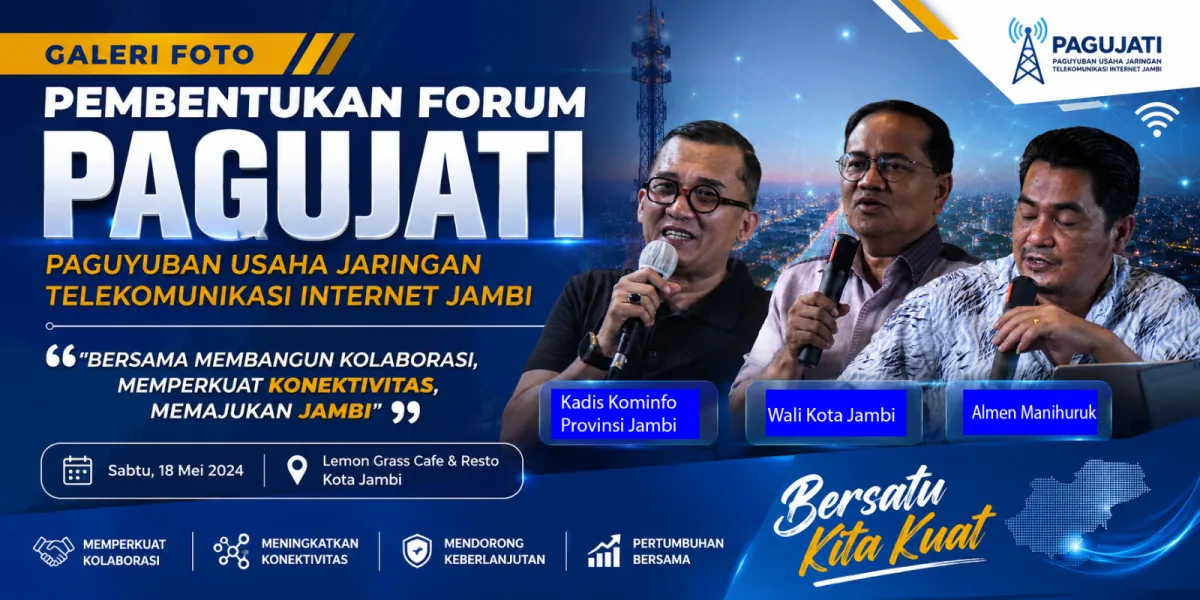 Pemprov dan Pemkot Jambi Dukung Pembentukan PAGUJATI, Bahas Tol Kabel Bawah Tanah hingga Data Center Lokal