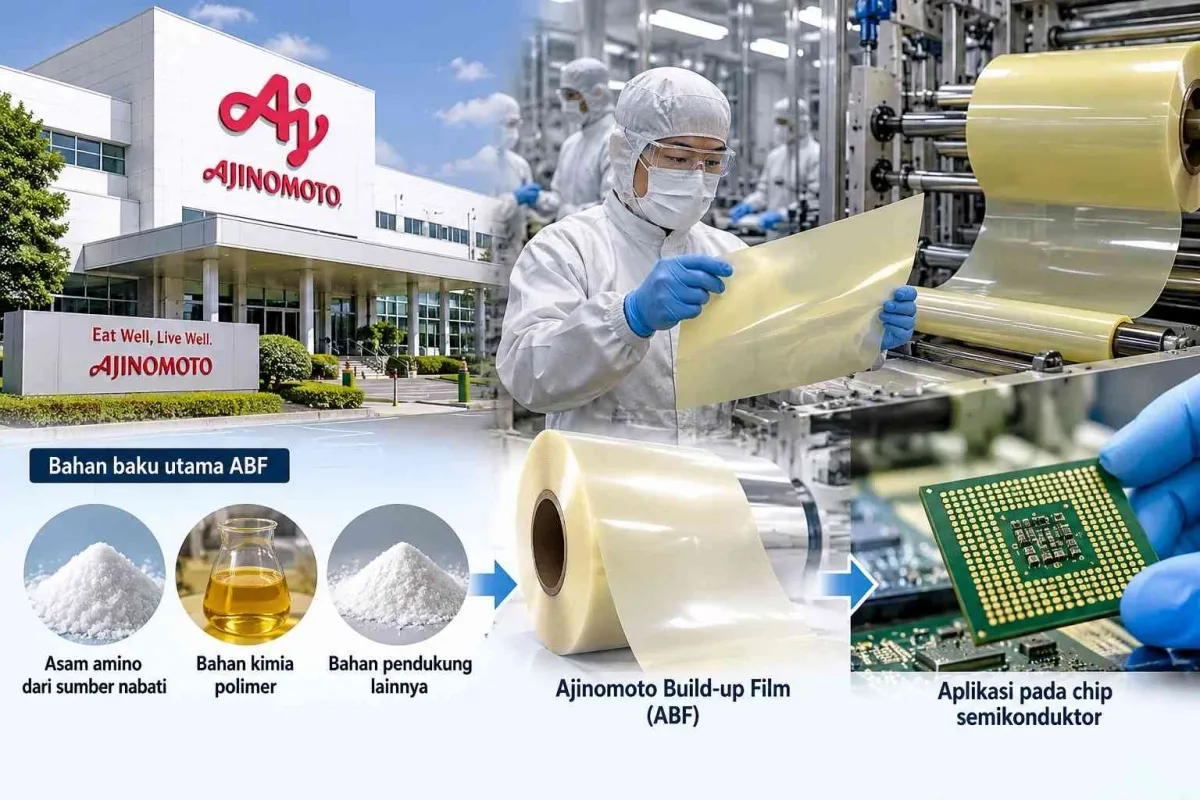 Ajinomoto Build-up Film (ABF), Material Kimia dari Industri Pangan yang Dipakai dalam Kemasan Chip Komputer