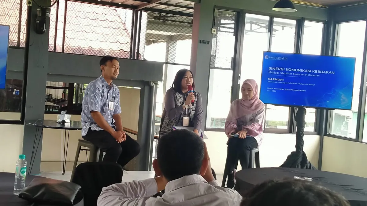 BI Kediri Ajak Media Jaga Optimisme di Tengah Perlambatan Ekonomi Global