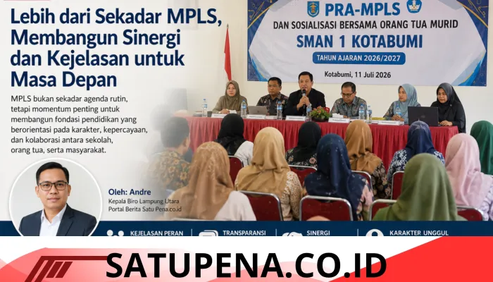 Pra-MPLS SMAN 1 Kotabumi Soroti Pentingnya Sinergi Orang Tua dan Sekolah serta Pendidikan Karakter