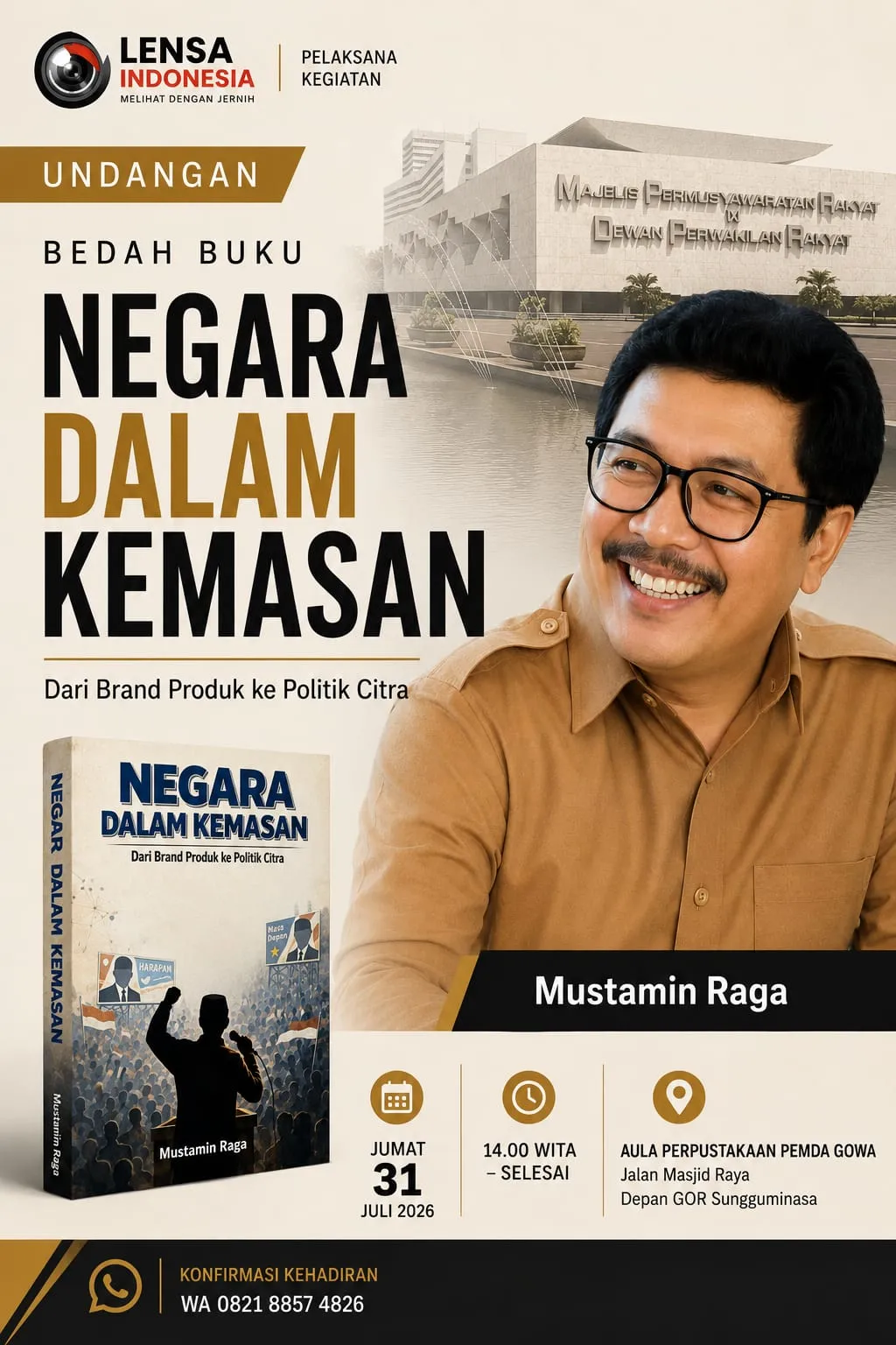 Bedah Buku “Negara Dalam Kemasan” di Gowa Bahas Peran Branding dalam Politik Citra