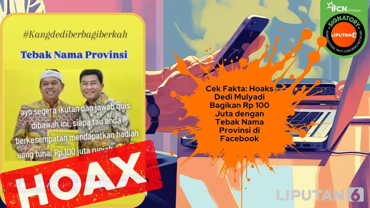 Cek Fakta: Kuis Berhadiah Rp100 Juta Mengatasnamakan Dedi Mulyadi di Facebook Ternyata Hoaks
