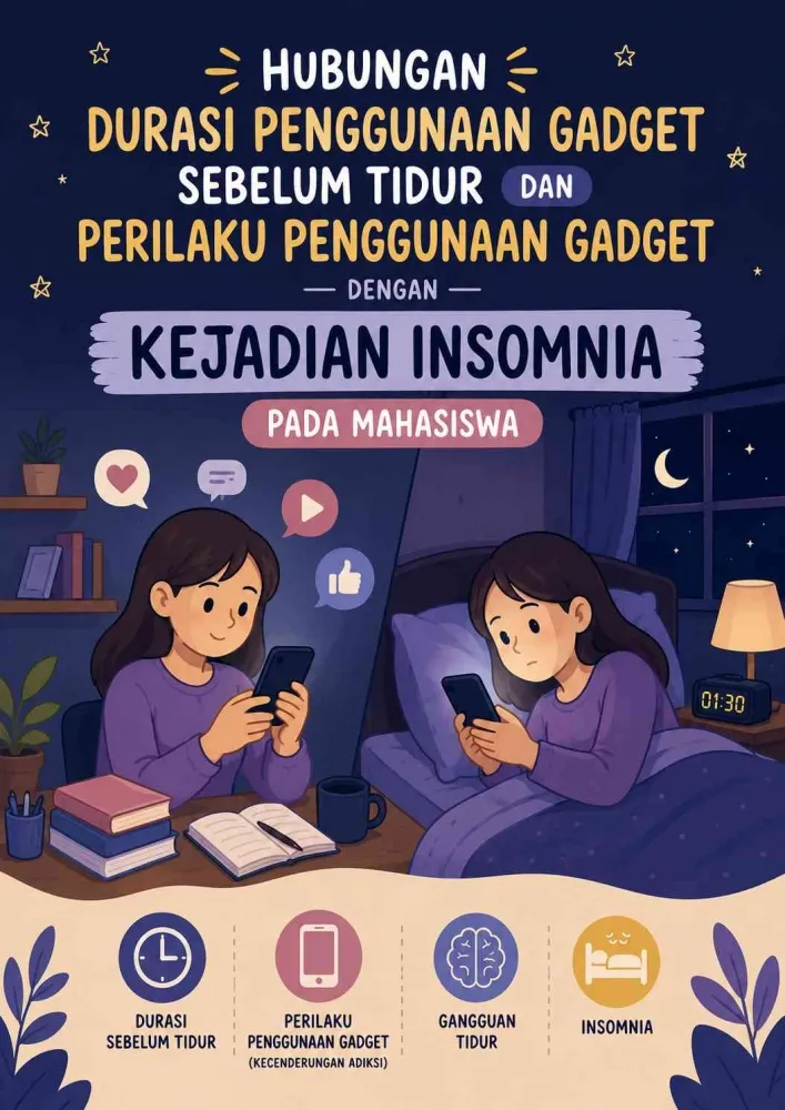 Penggunaan Gadget Menjelang Tidur dan Kebiasaan Harian Disebut Berpengaruh pada Insomnia Mahasiswa