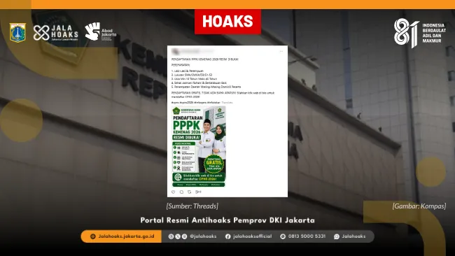 Kemenag Tegaskan Belum Buka Pendaftaran PPPK 2026, Informasi di Medsos Disebut Hoaks
