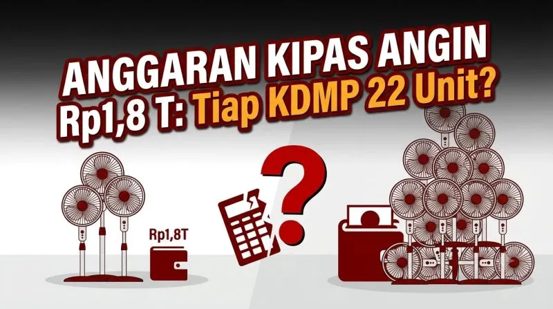 Hitung-hitungan Anggaran Kipas Angin KDMP Rp1,8 Triliun Picu Pertanyaan: Jumlah Unit, Harga, atau Datanya yang Keliru?