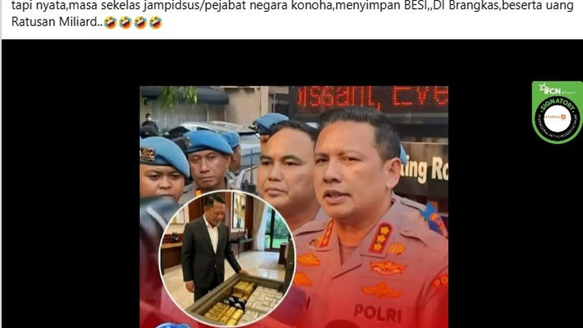 Polisi Bantah Klaim Emas Batangan 74 Kg di Rumah Febri Adriansyah Palsu
