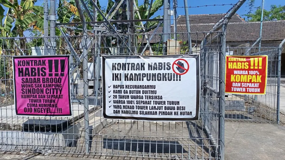 Tower BTS di Dusun Sindon Ditolak Warga, Pemkab Madiun Sebut Belum Miliki SLF dan Soroti Transparansi Pengelola