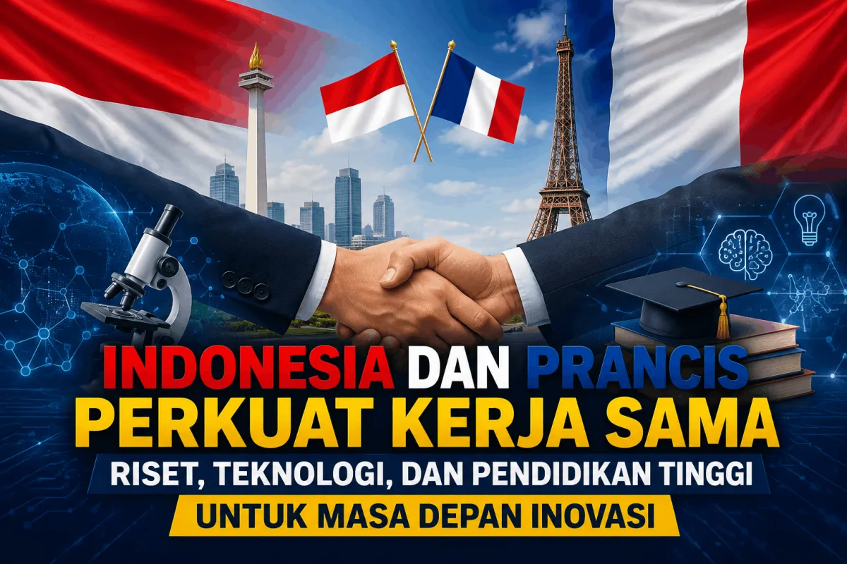 Indonesia–Prancis Tegaskan Penguatan Kerja Sama Riset, Teknologi, dan Pendidikan Tinggi