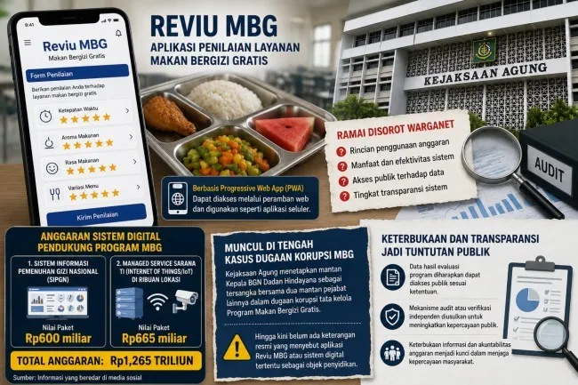 Aplikasi Reviu MBG Disorot Warganet, Pertanyakan Anggaran dan Keterbukaan Data