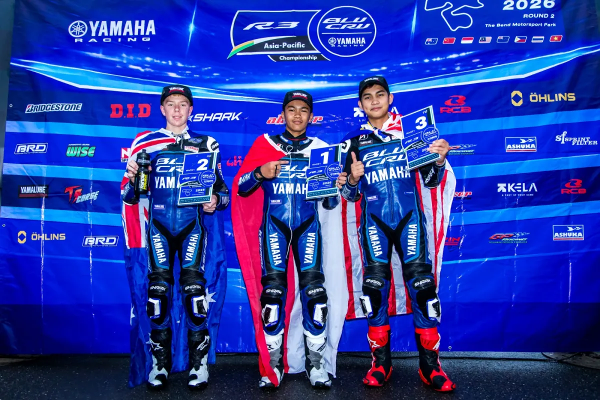Sabian Fathul Ilmi Menangi Race Seri Kedua Yamaha R3 BLU CRU Asia-Pacific di Australia