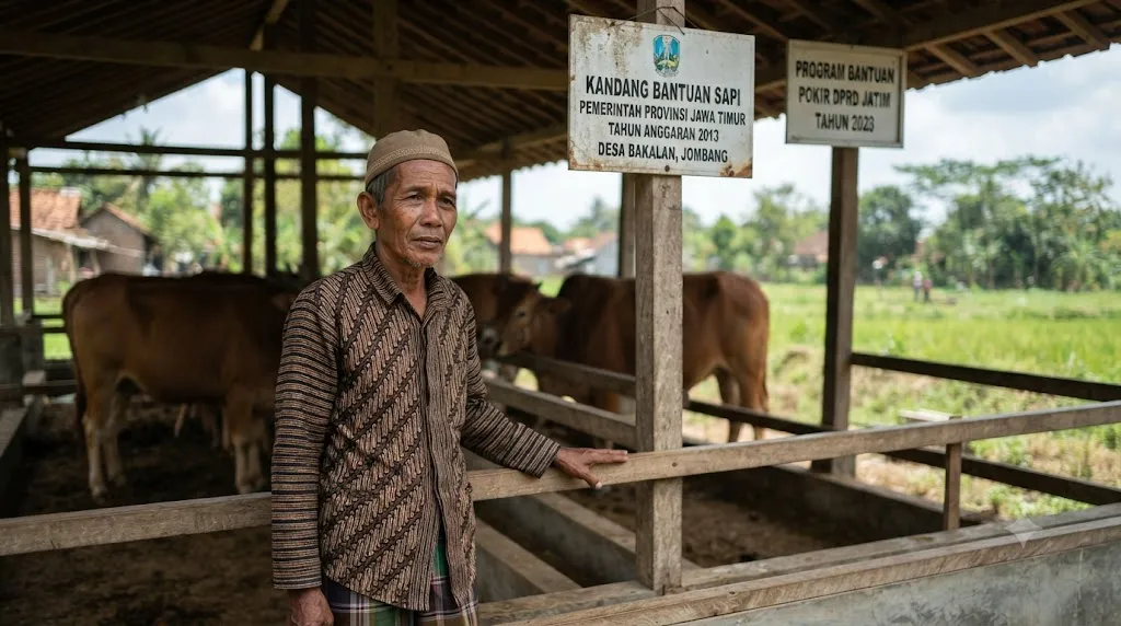 Peternak di Bakalan Jombang Minta Kejelasan Program Sapi Hibah Pemprov Jatim 2013