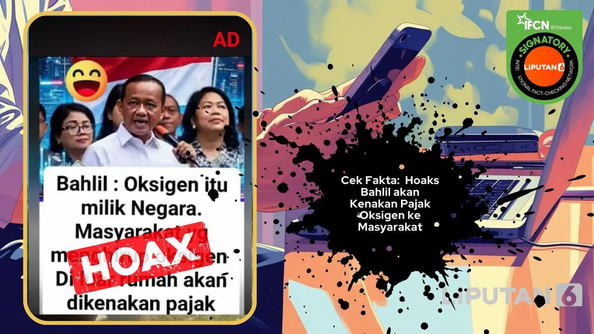 Cek Fakta: Klaim Bahlil Akan Kenakan Pajak Oksigen Disebut Hoaks