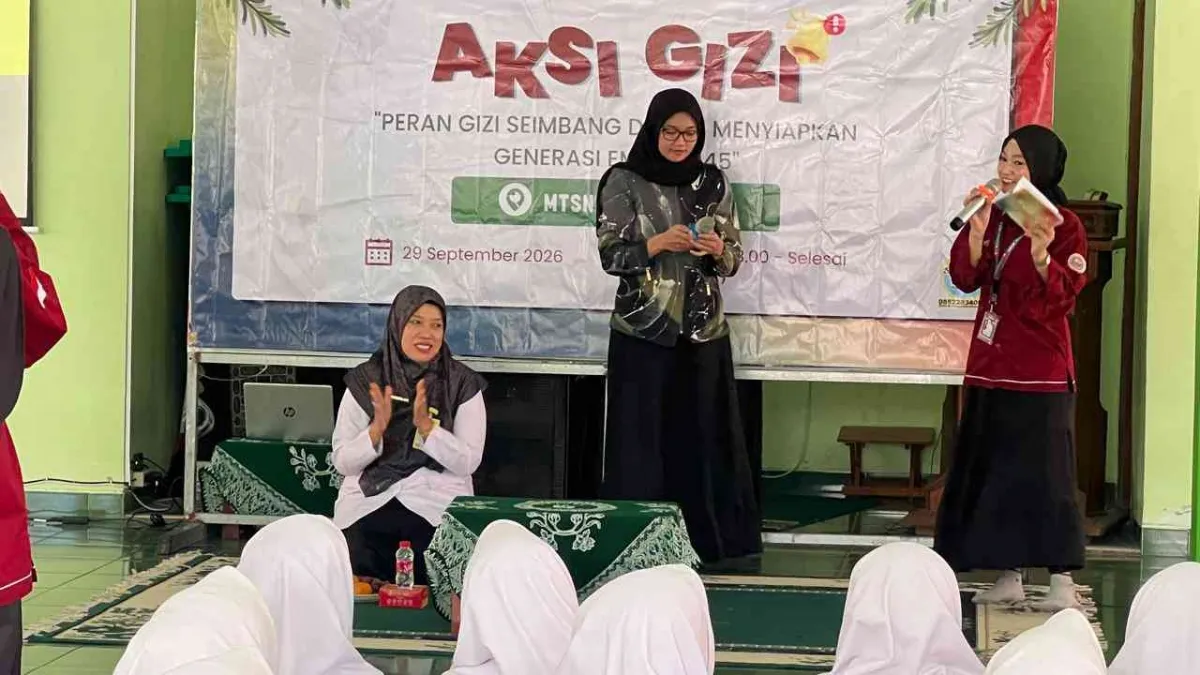 MTsN 2 Bantul dan UAD Gelar Aksi Gizi 2026, Edukasi Pola Makan Sehat untuk Remaja