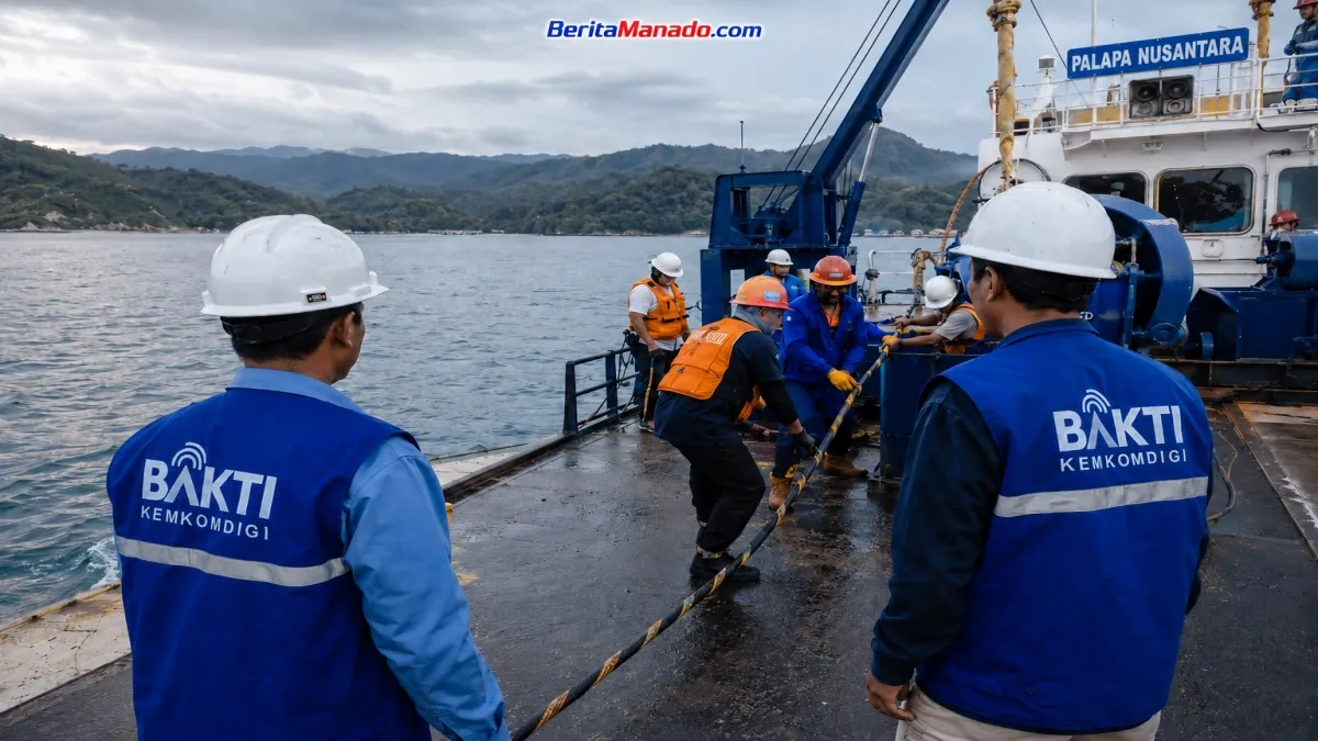 Kemkomdigi Tambah Bandwidth Satelit untuk Jaga Layanan Internet Sangihe–Sitaro Selama Perbaikan Kabel Laut