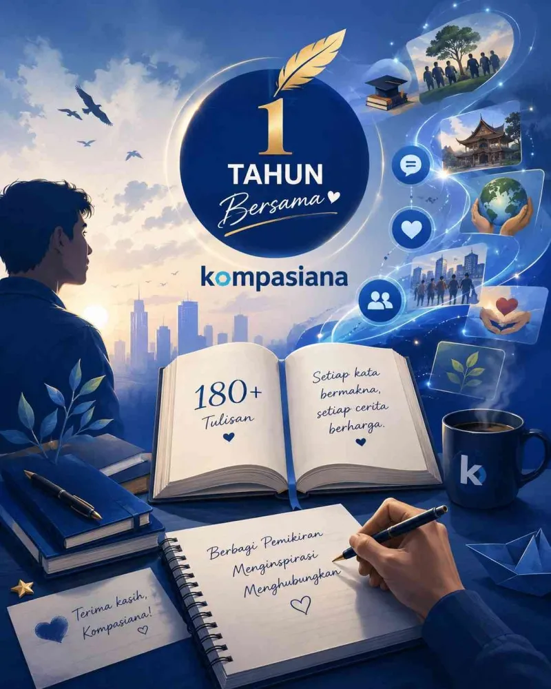 Penulis Rayakan Satu Tahun Berkarya di Kompasiana dengan Lebih dari 180 Tulisan