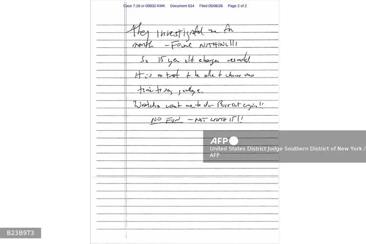 Beredar Gambar Catatan Diduga Surat Bunuh Diri Jeffrey Epstein, Tanpa Tanggal dan Verifikasi