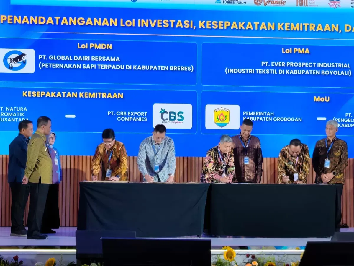 Pemprov Jateng dan BI Dorong Investasi Jadi Penggerak Ekonomi Lewat CJIBF 2026