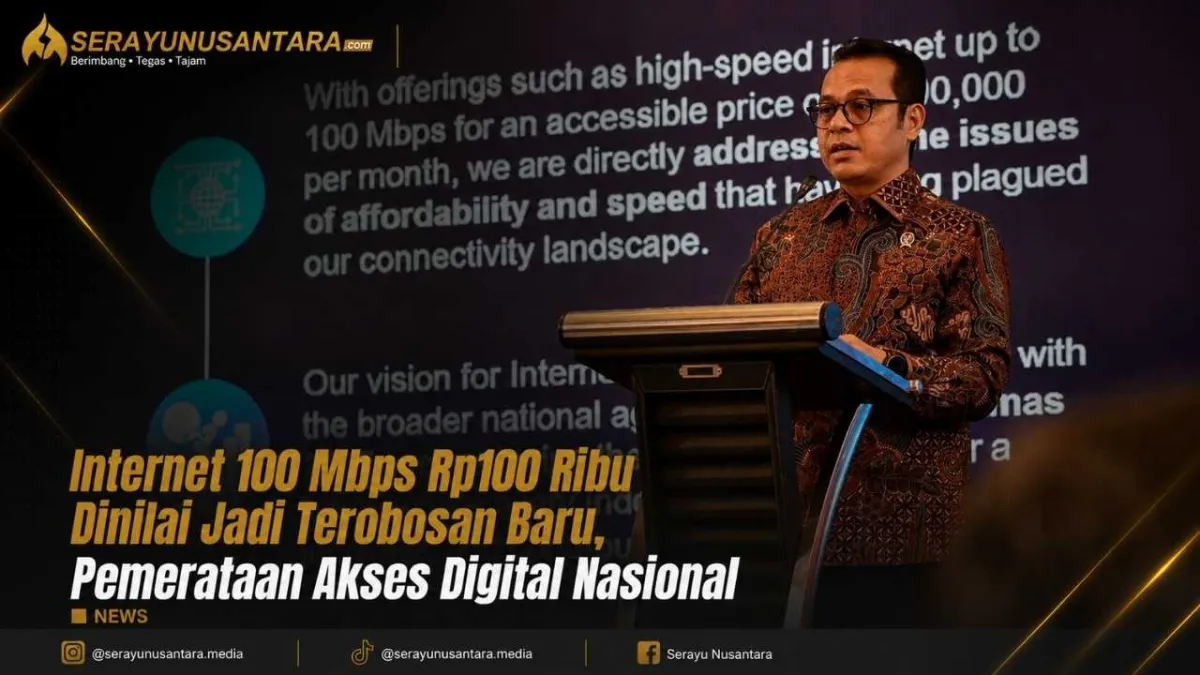 Internet 100 Mbps Rp100 Ribu Disebut Berpotensi Dorong Pemerataan Akses Digital