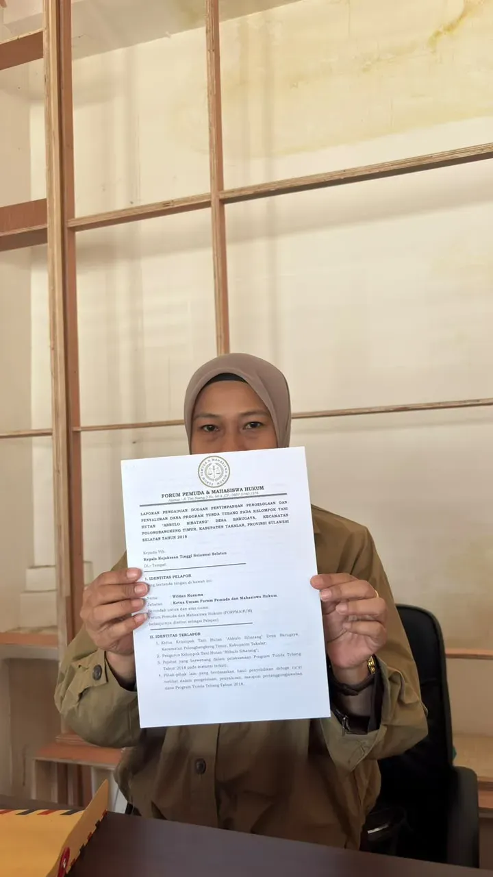 FORPMAHUM Laporkan Dugaan Penyimpangan Dana Program Tunda Tebang 2018 di Takalar ke Kejati Sulsel