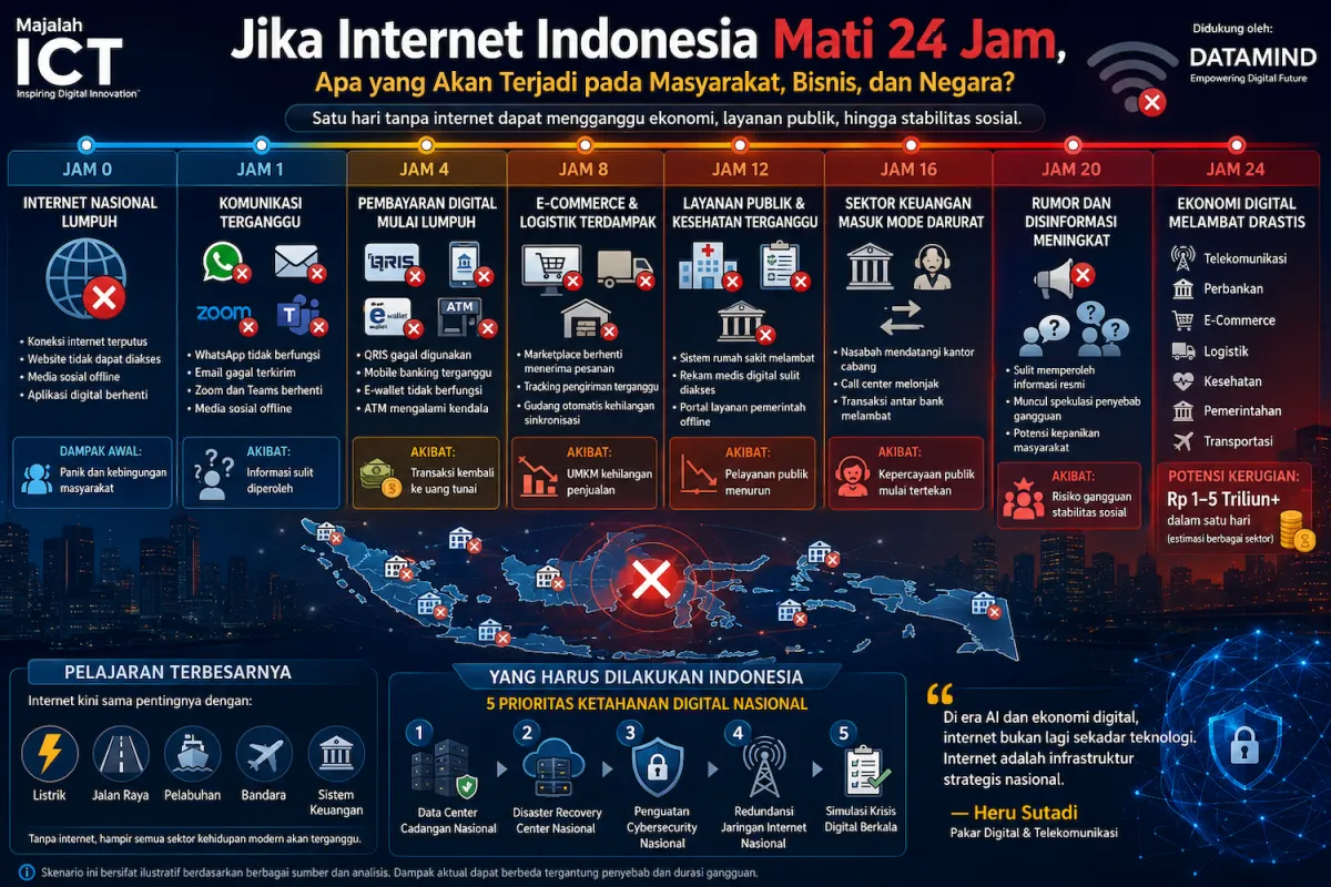 Jika Internet Indonesia Mati 24 Jam: Dampak Berantai dari Komunikasi hingga Ekonomi