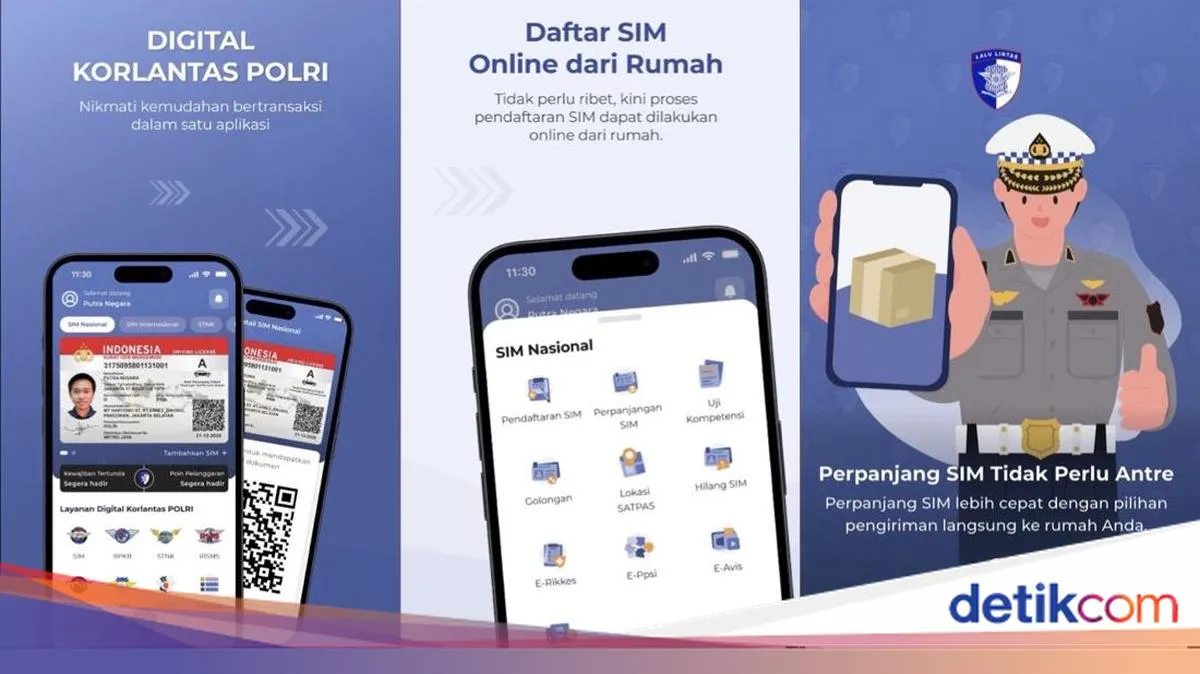 Cara Membuat dan Memperpanjang SIM Digital lewat Aplikasi Digital Korlantas Polri