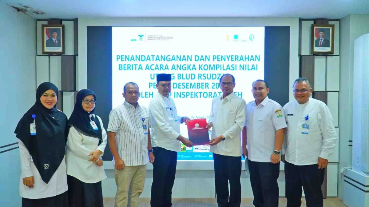 RSUD dr. Zainoel Abidin Terima Dokumen Kompilasi Nilai Utang BLUD per 31 Desember 2025