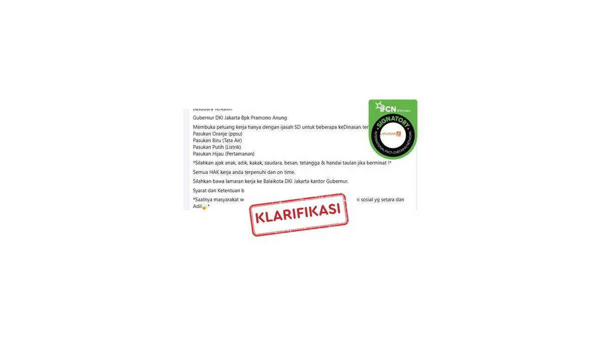 Deretan Hoaks Terkait Kebijakan di DKI Jakarta yang Beredar di Media Sosial