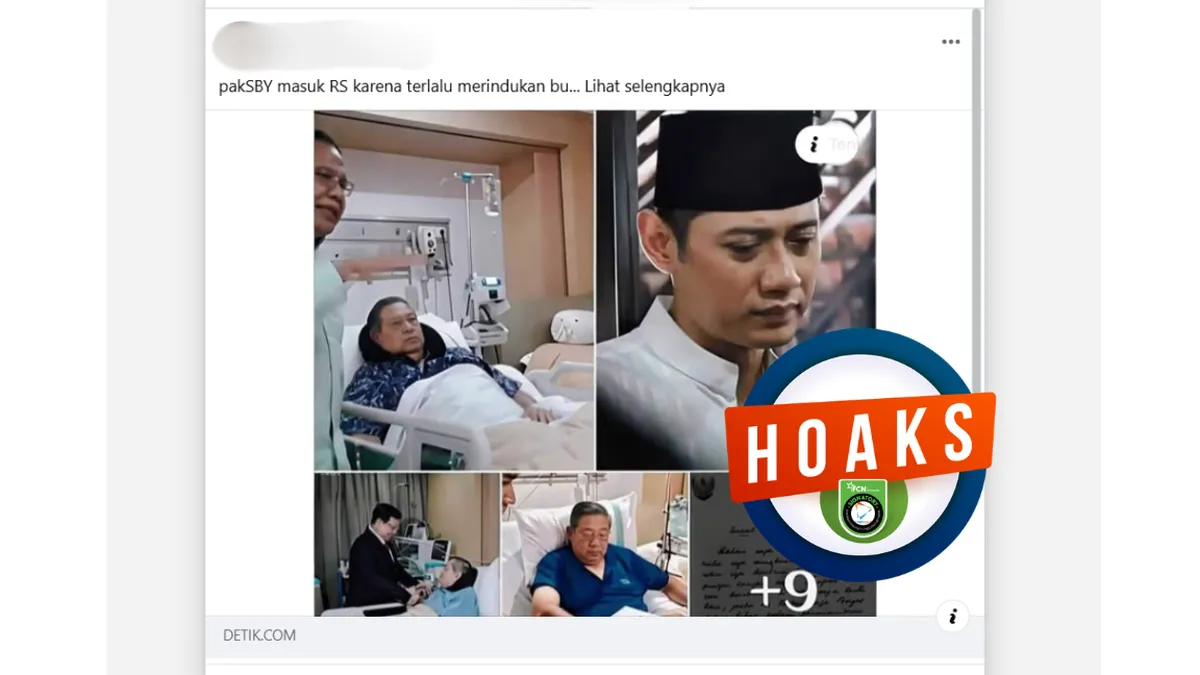 Hoaks SBY Dirawat di Rumah Sakit Beredar 14 Juli 2026, Ini Hasil Penelusurannya
