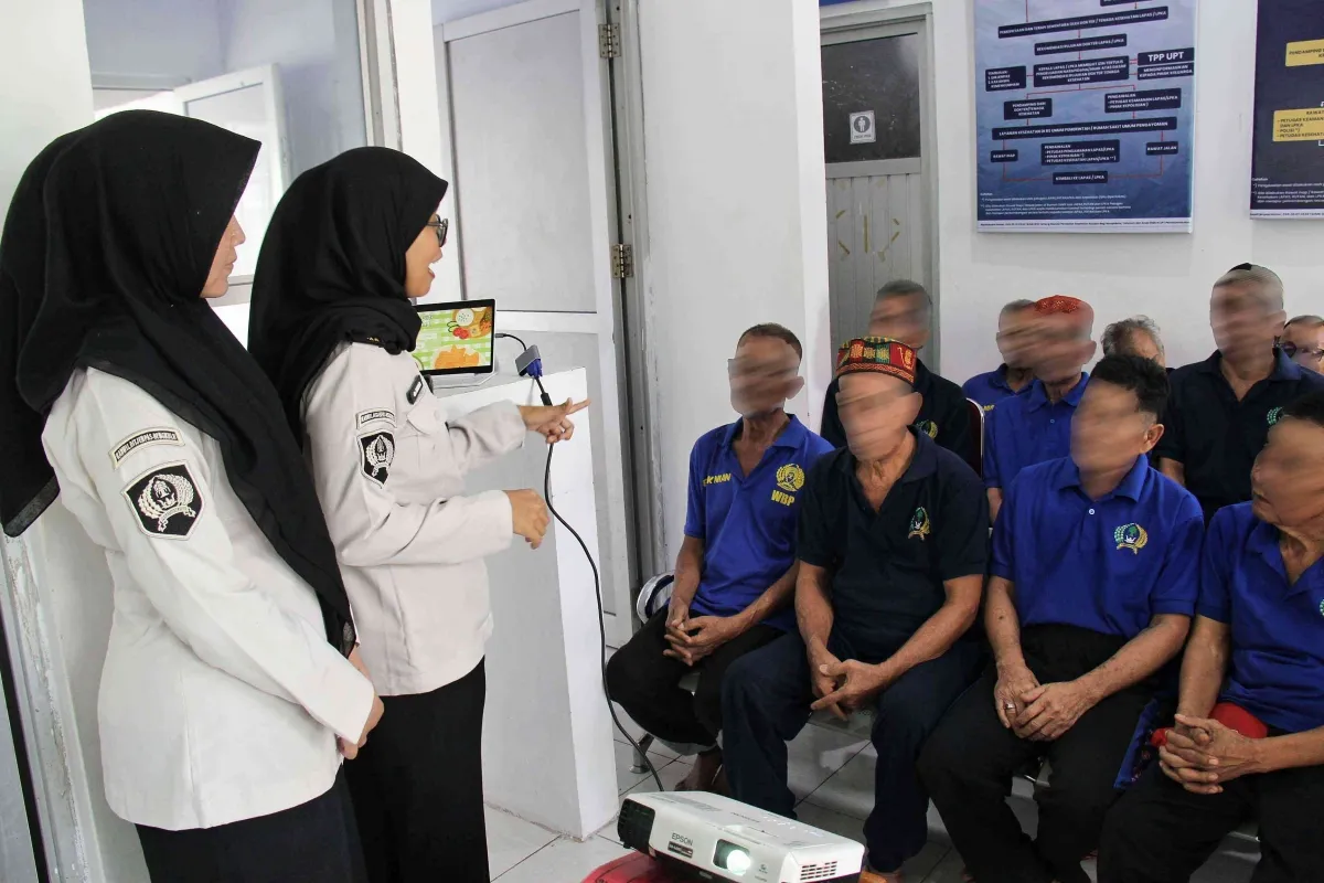 Warga Binaan Lapas Kelas IIA Bengkulu Ikuti Edukasi Gizi Seimbang “Isi Piringku”