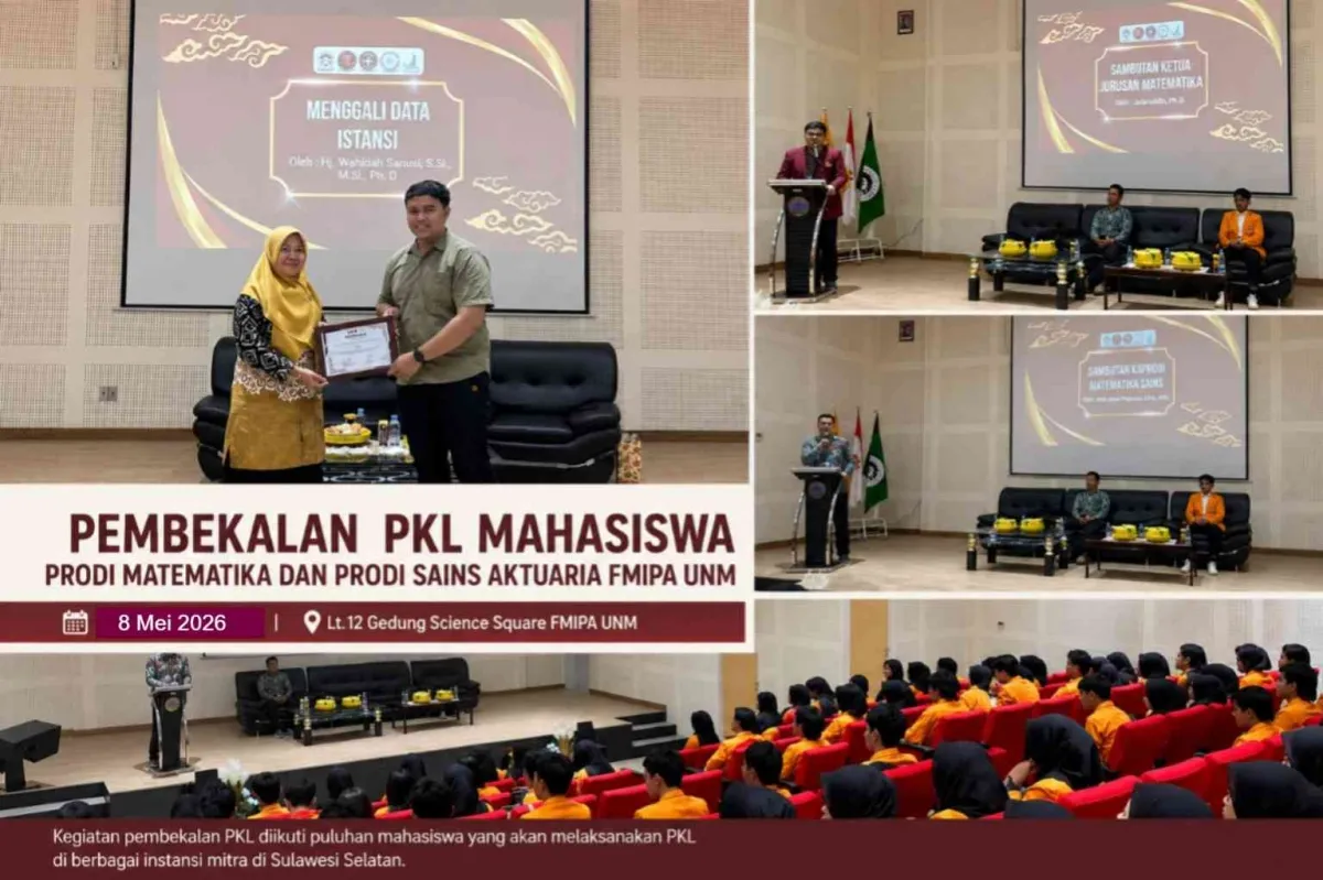 UNM Gelar Pembekalan PKL untuk Mahasiswa Matematika dan Sains Aktuaria
