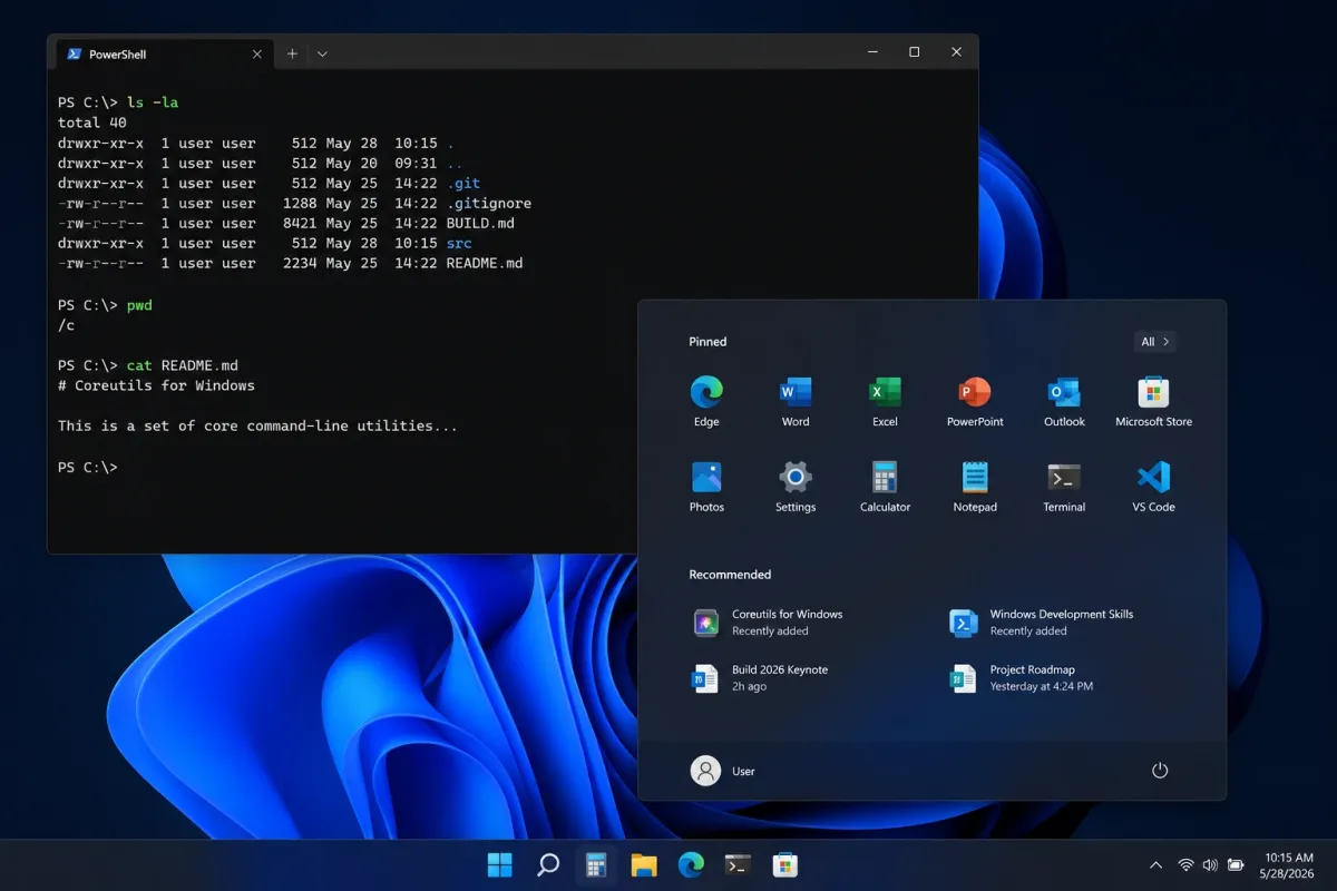 Microsoft Umumkan Coreutils Hadir Native di Windows pada Build 2026