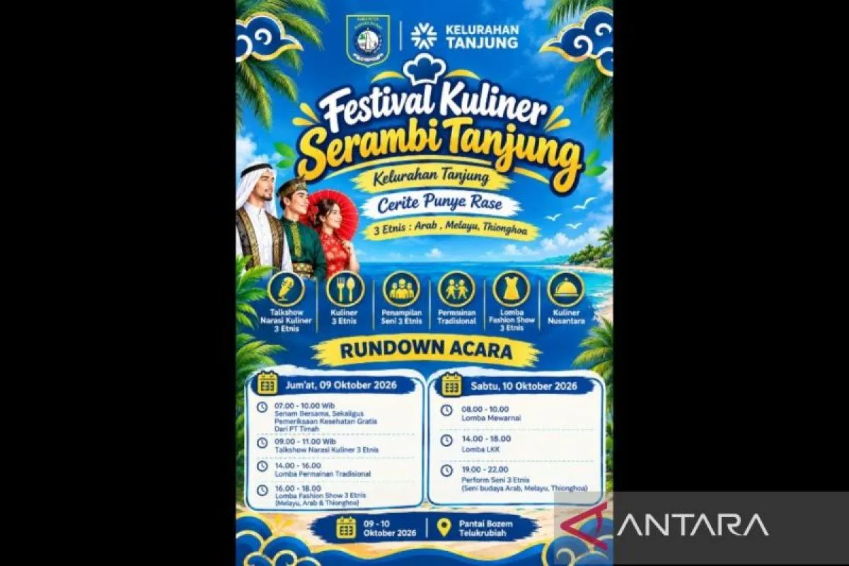 Bangka Barat Gelar Festival Kuliner Serambi Tanjung untuk Kenalkan Kuliner Khas Mentok