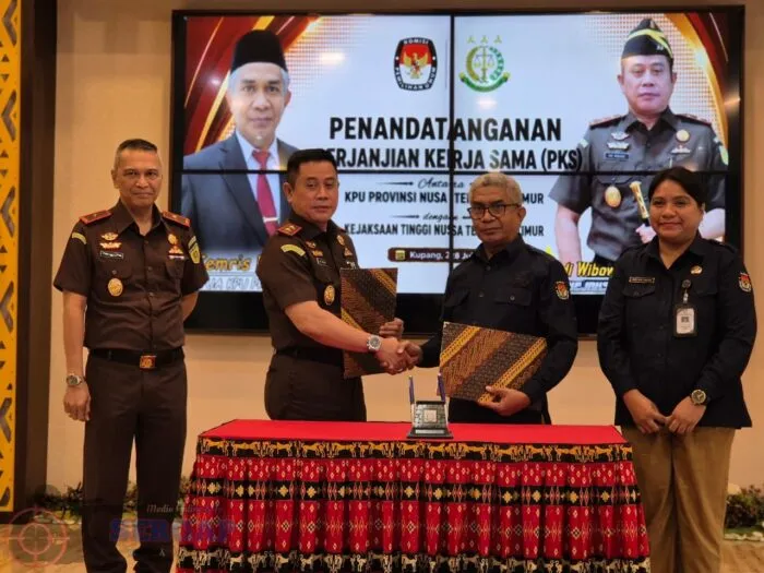 Kejati NTT dan KPU NTT Teken Kerja Sama, Perkuat Dukungan Hukum untuk Penyelenggaraan Pemilu