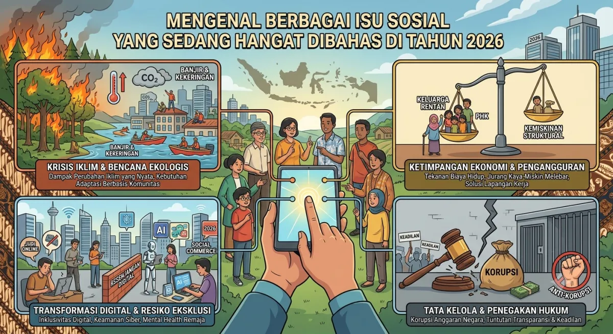 Isu Sosial yang Mengemuka pada 2026: Dari Kesenjangan Ekonomi hingga Perlindungan Data Pribadi