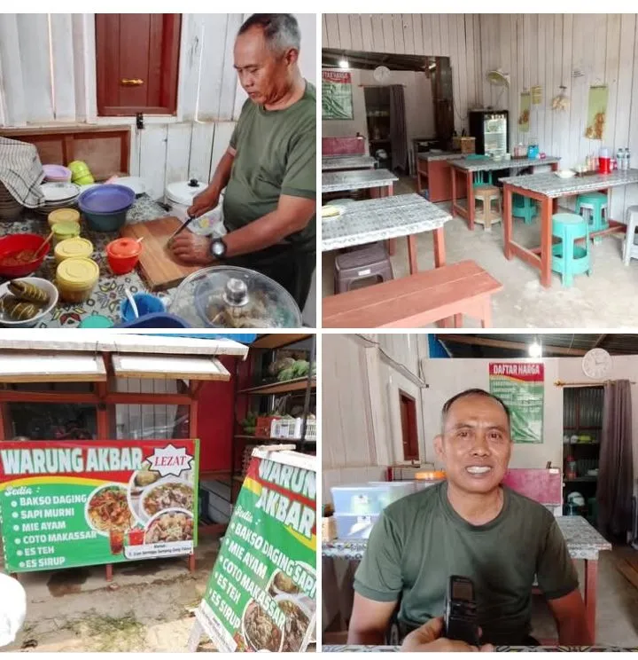 Jalani MPP, Pelda Surahman Buka Warung Makan di Jalan Irian Seringgu Merauke