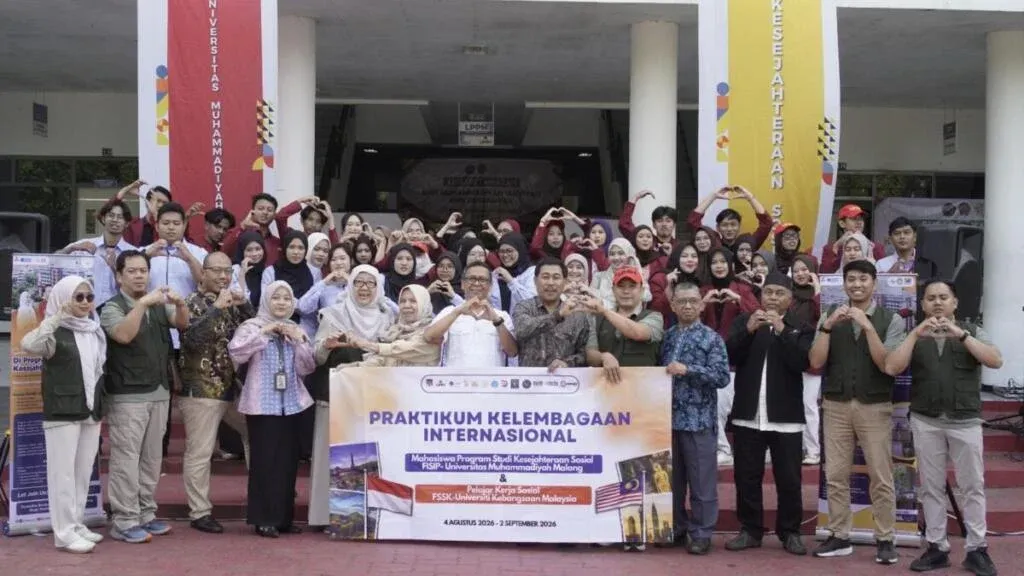 UMM Lepas 40 Peserta Praktikum Kelembagaan Internasional, Mahasiswa Kesos Jalani Praktik di Indonesia dan Malaysia