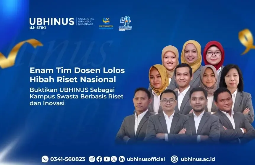 Enam Tim Dosen UBHINUS Lolos Pendanaan Riset Nasional 2026