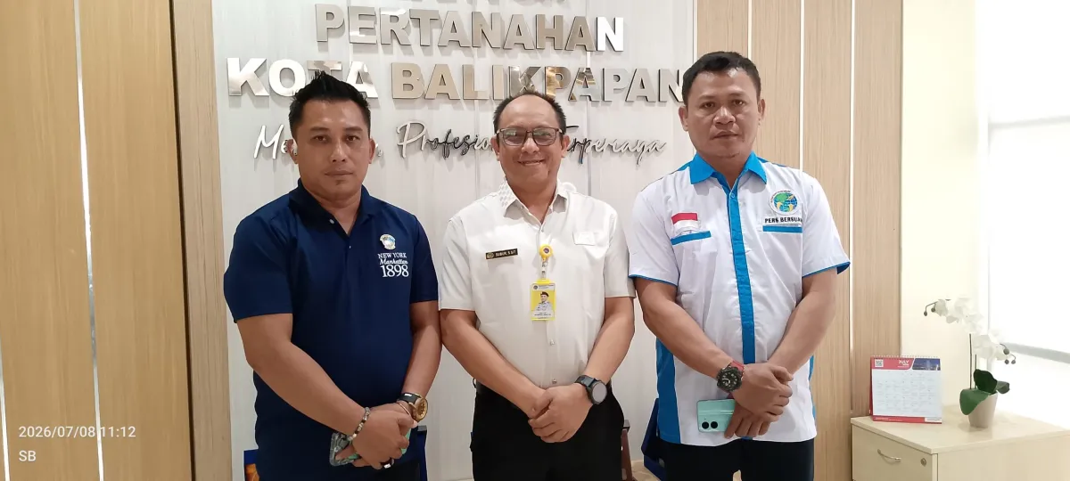 IWO Kaltim Jalin Komunikasi dengan BPN Balikpapan untuk Dorong Transparansi Layanan Pertanahan