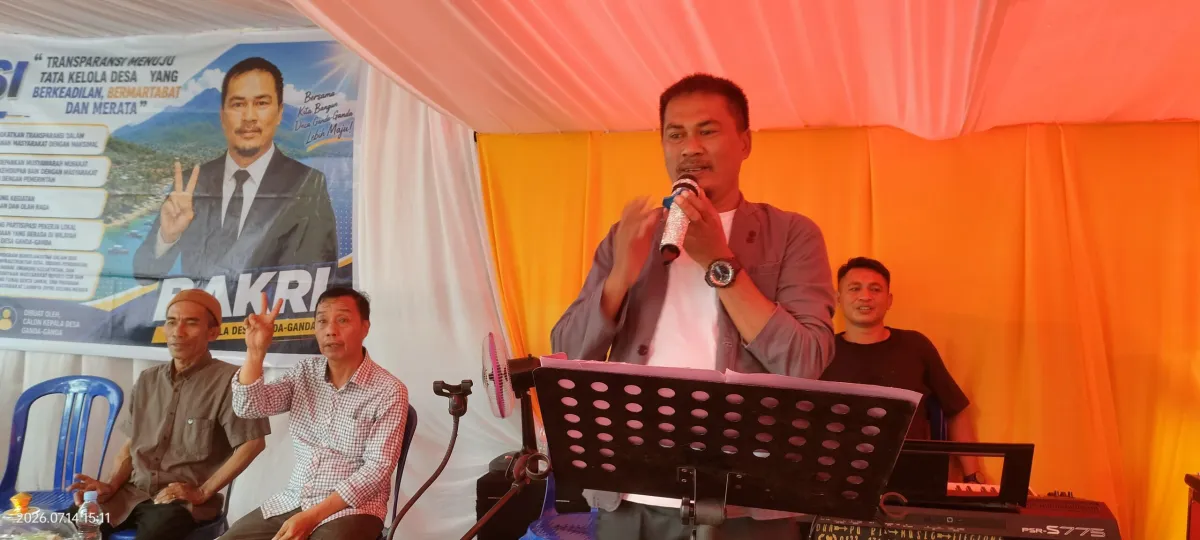 Calon Kades Ganda-Ganda Bakri Paparkan Visi Transparansi dan Optimalisasi CSR