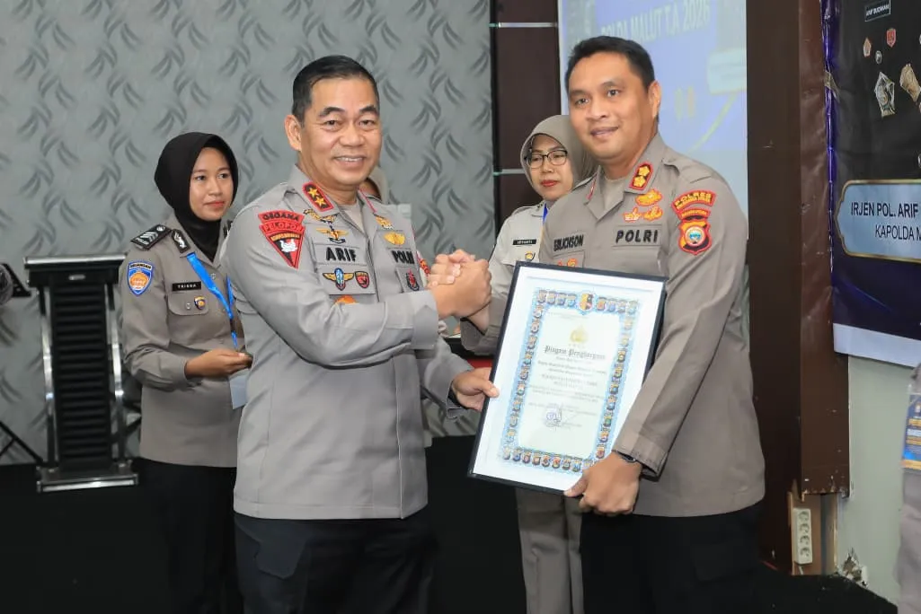 Polres Halmahera Utara Raih Tiga Penghargaan Pengelolaan Anggaran pada Rakernis Keuangan Polda Malut 2026