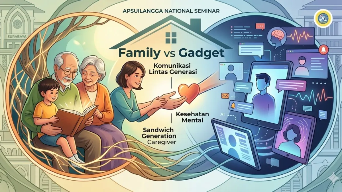 Apsilangga Unair Gelar Seminar “Keluarga vs Gadget”, Bahas Generasi Sandwich hingga Isolasi Sosial Lansia